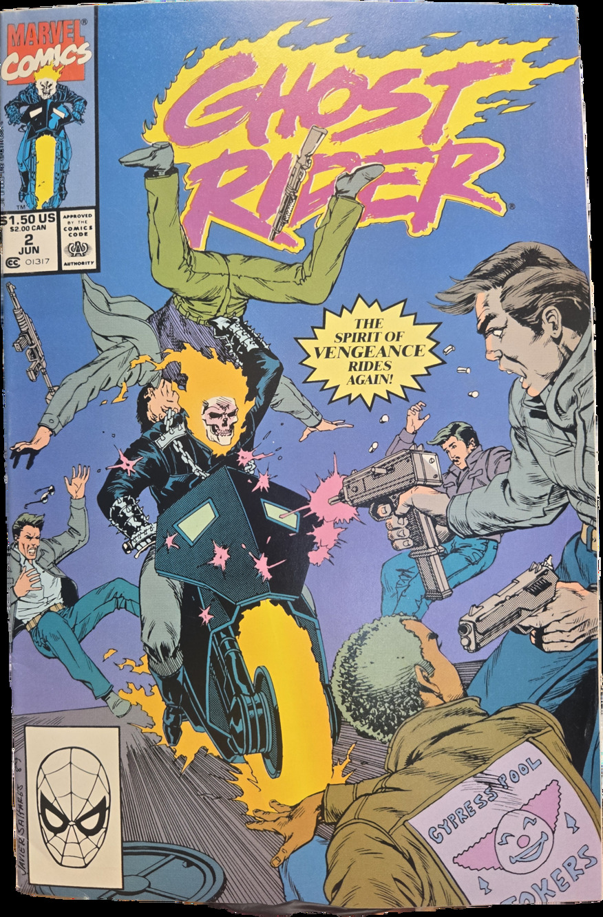 Ghost Rider 2 (1990) Spirit of Vengeance Rides Again! Early Issue Marvel Comics